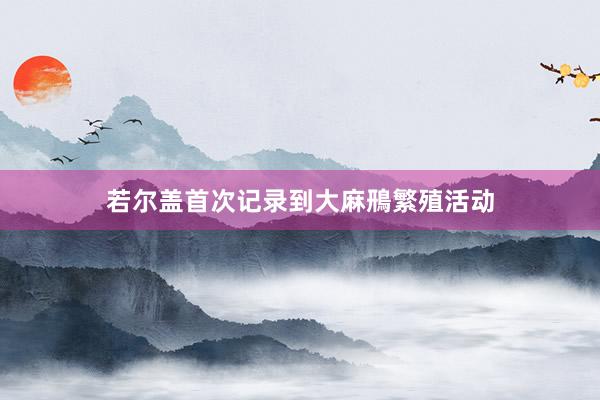 若尔盖首次记录到大麻鳽繁殖活动
