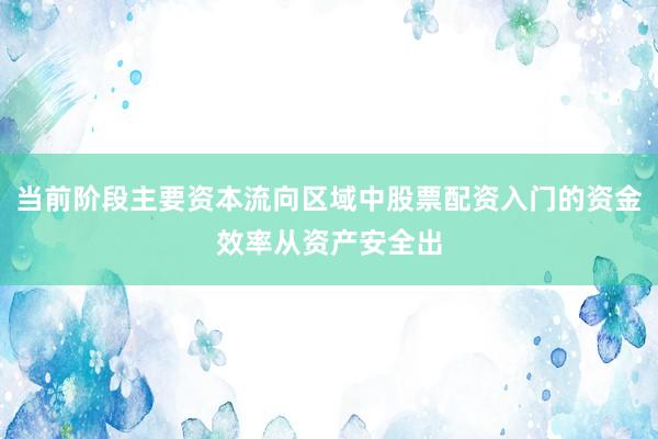 当前阶段主要资本流向区域中股票配资入门的资金效率从资产安全出