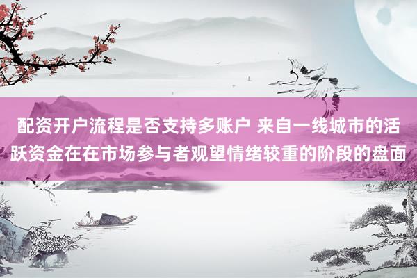 配资开户流程是否支持多账户 来自一线城市的活跃资金在在市场参与者观望情绪较重的阶段的盘面